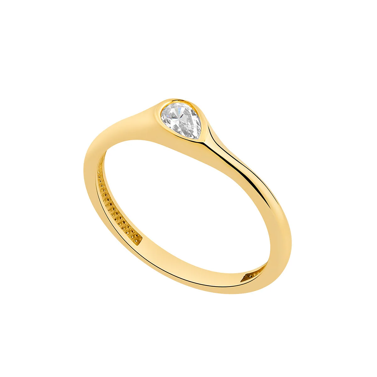 9ct Yellow Gold Pear Band Ring buy in ireland